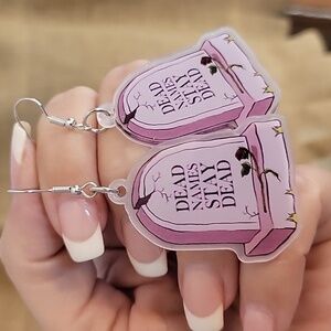 Dead Names Drop Earrings
